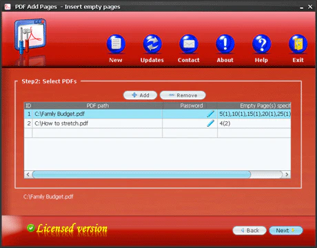 Select PDFs