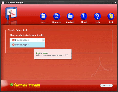 PDF Delete Pages