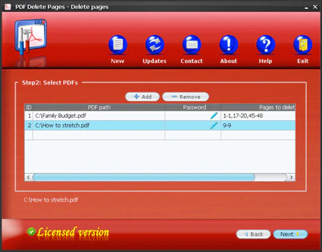 Select PDFs