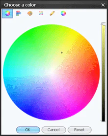 Specify background color