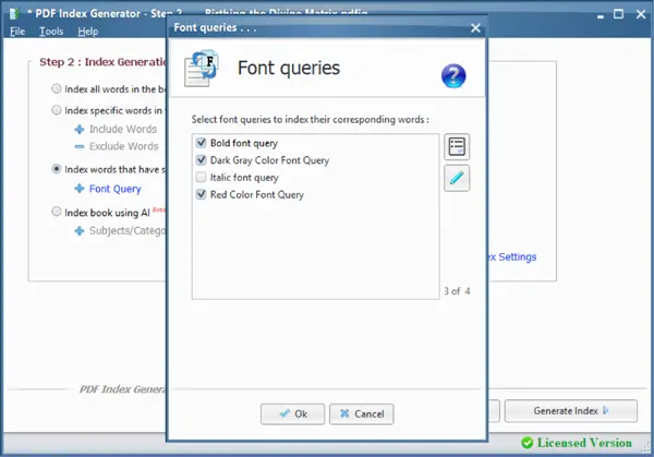 Font queries